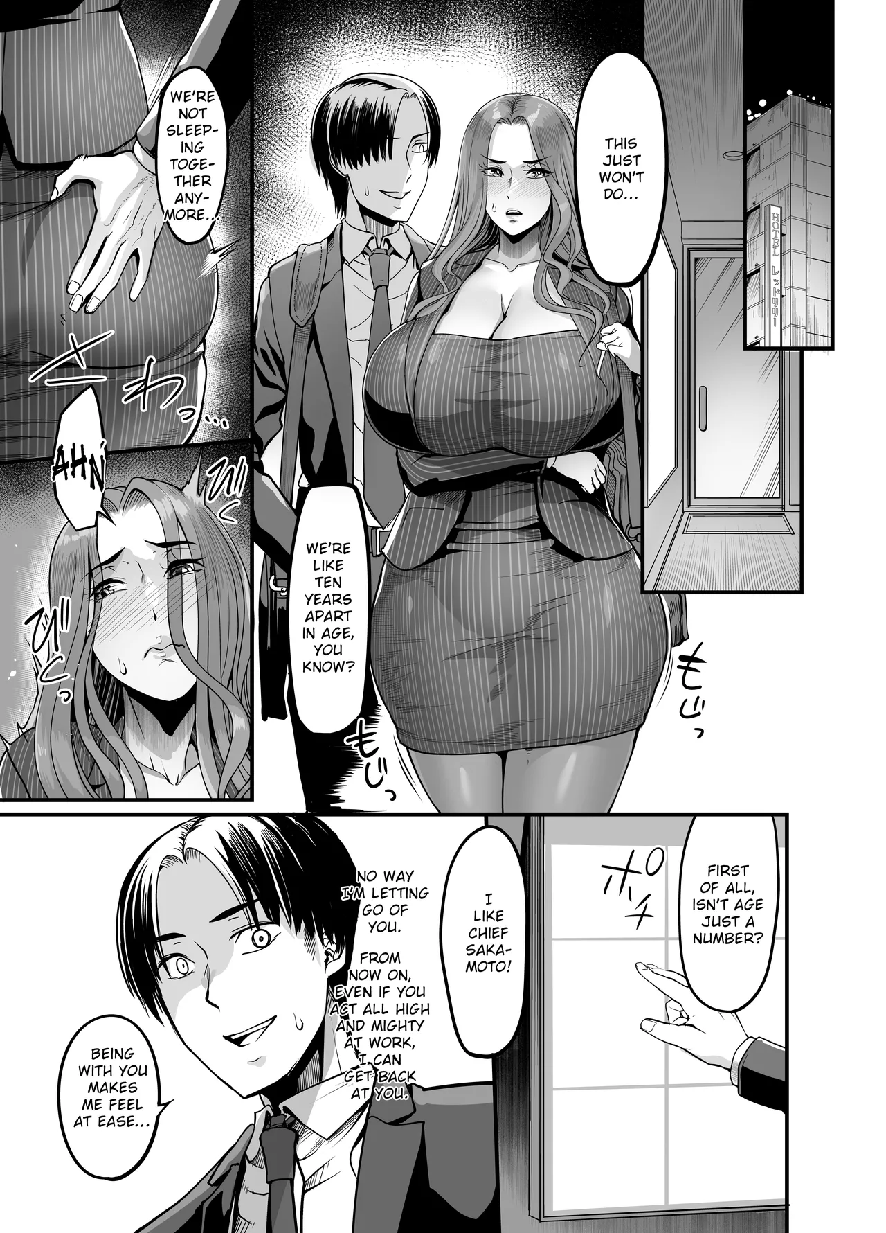 Hentai Manga Comic-The Woman who Cums just from being touched — That Old Hag Senior at Work-Read-42